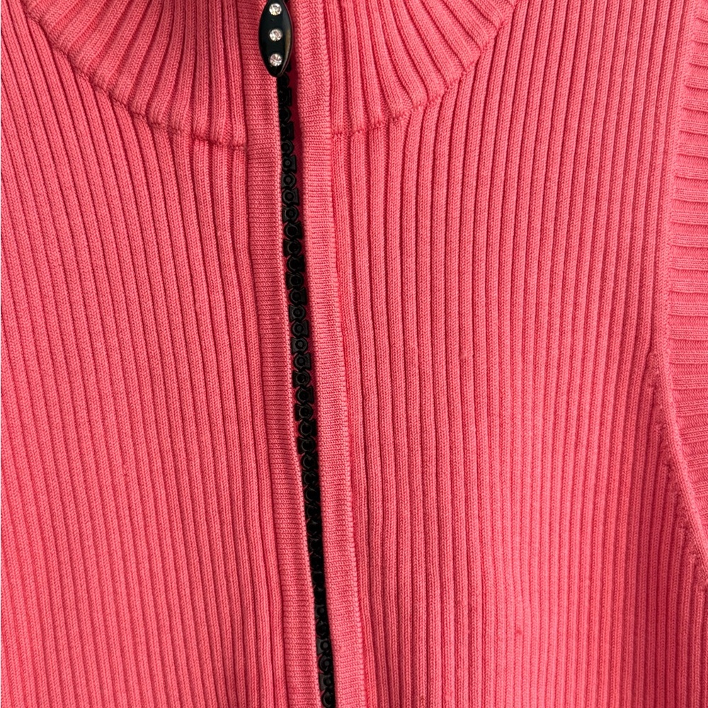 Cache Pink Sleeveless Ribbed Top - Picture 2 of 6